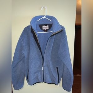 Vintage Wintergreen fleece jacket Handmade in Ely, MN. Sky blue color